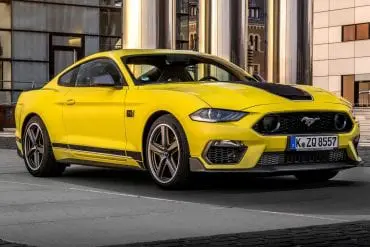 Yellow 2021 Ford Mustang Mach 1