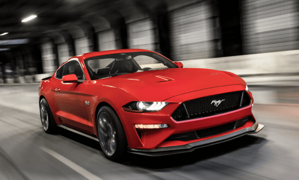 red ford mustang