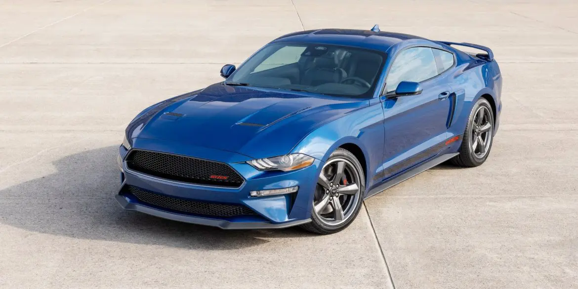 Front angled view of the 2022 Ford Mustang GT/CS California Special