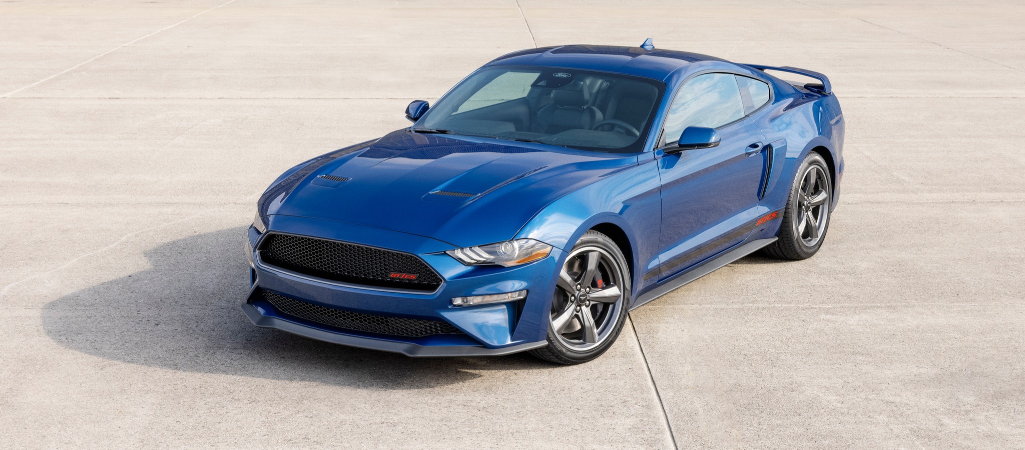 Front angled view of the 2022 Ford Mustang GT/CS California Special
