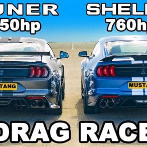 Ford Mustang Shelby GT500 v Tuned 850hp Mustang- DRAG RACE