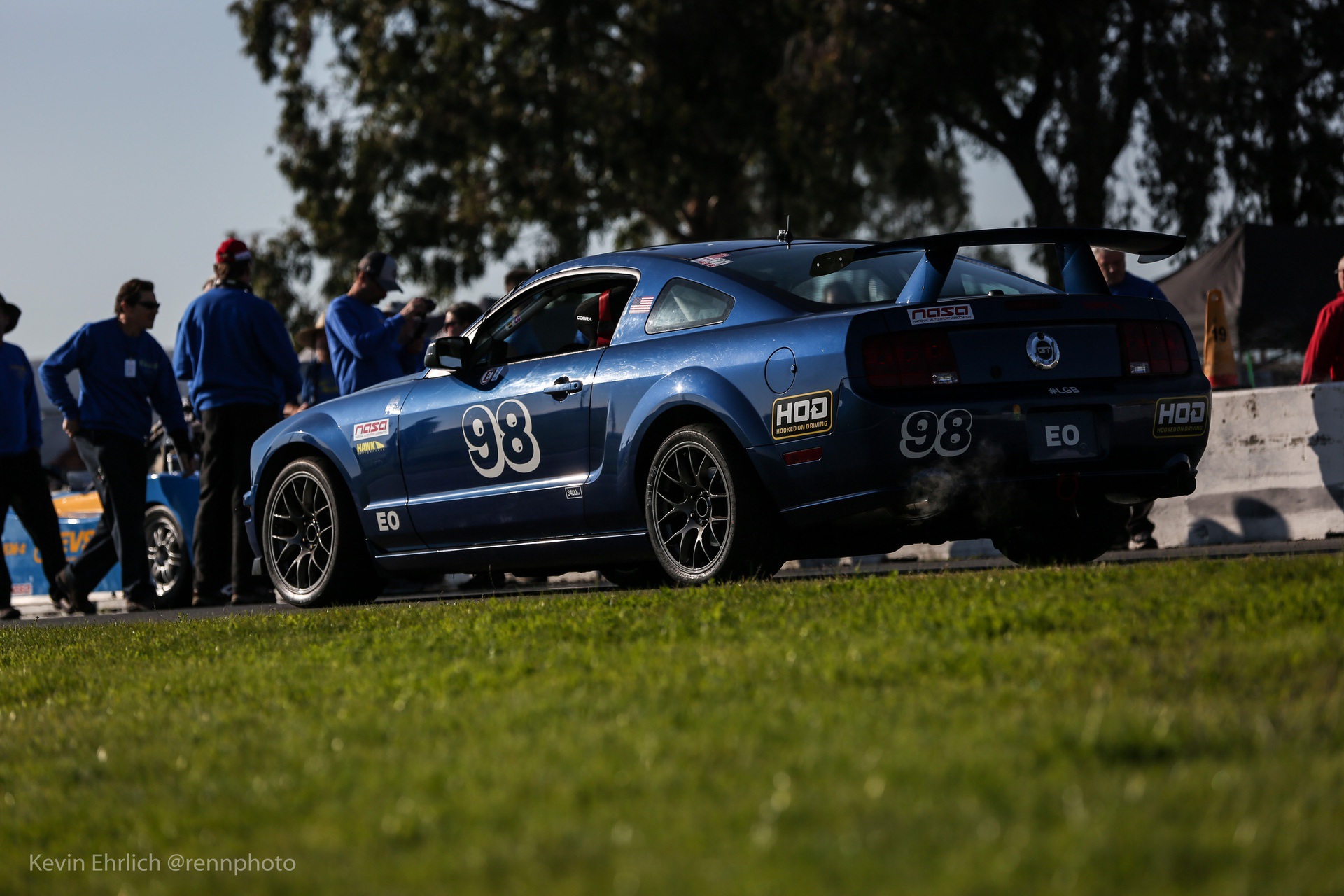 Left side view of 2008 Ford Mustang at Thunderhill 2021