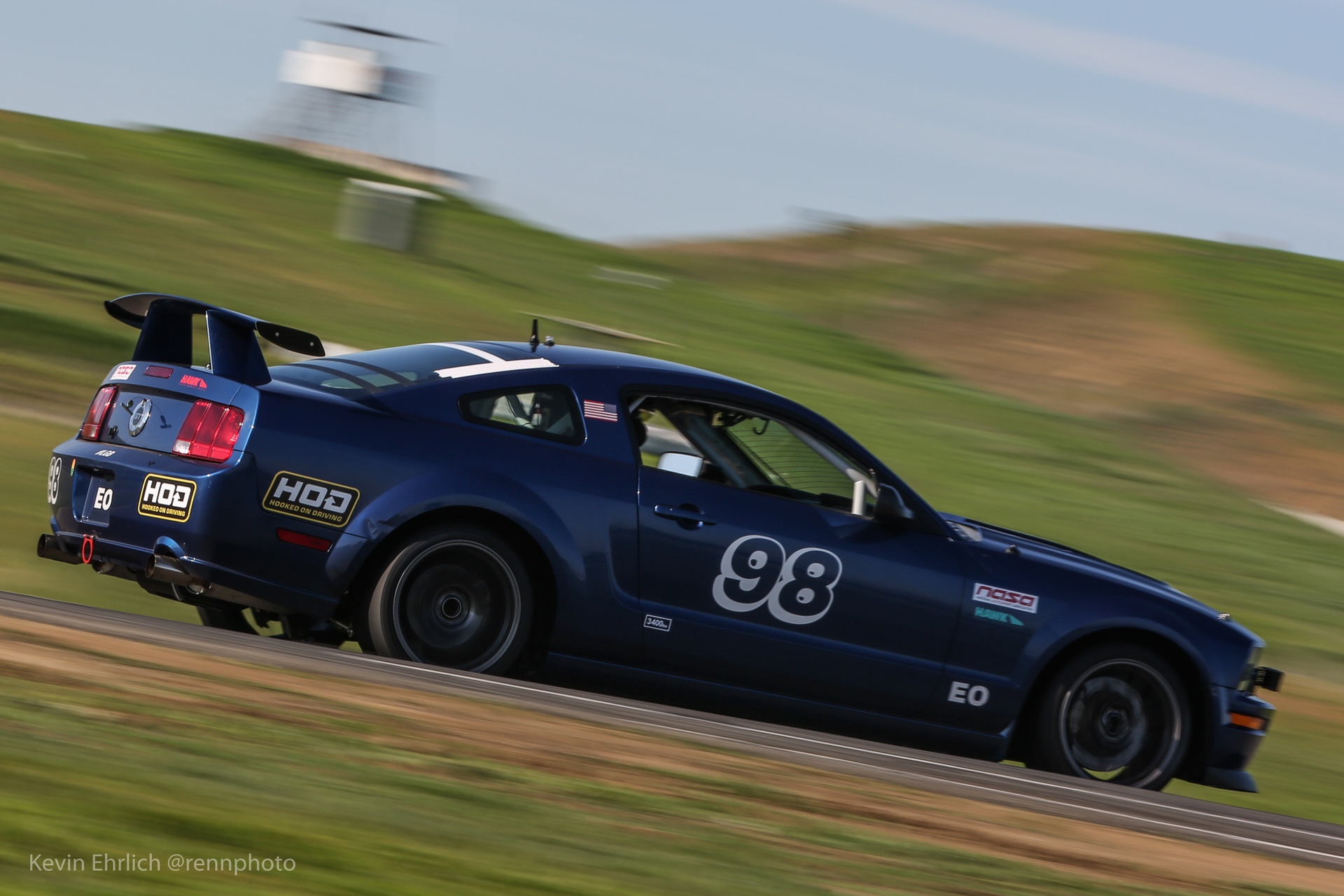 2008 Ford Mustang on track at Thunderhill 2021