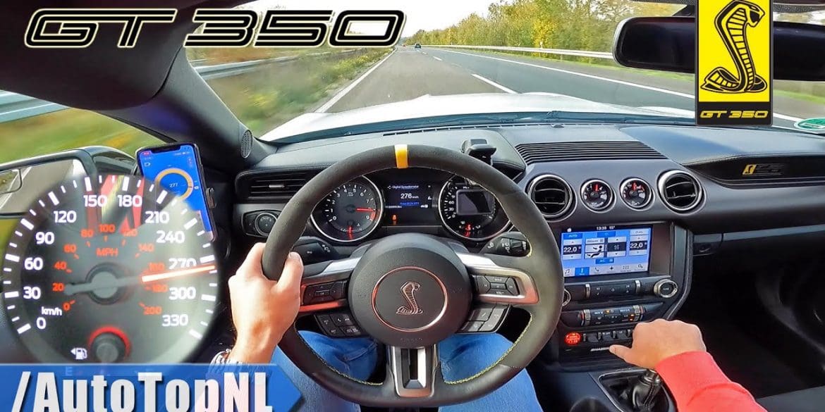 Shelby GT350 Top Speed Autobahn Run