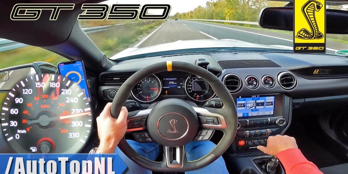 Shelby GT350 Top Speed Autobahn Run