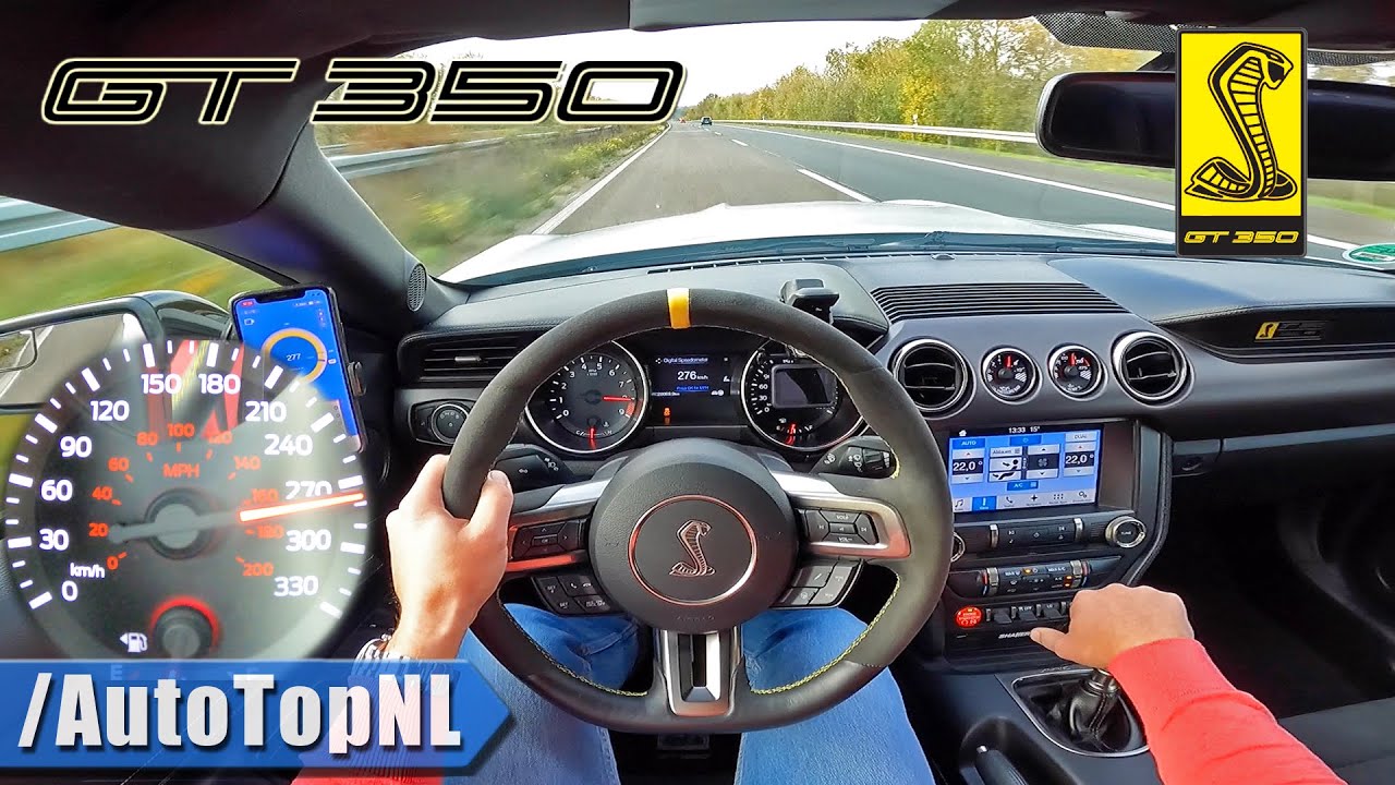 Shelby GT350 Top Speed Autobahn Run