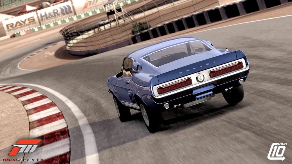 Blue 1968 Ford Shelby Mustang GT500KR in Forza Motorsport 3
