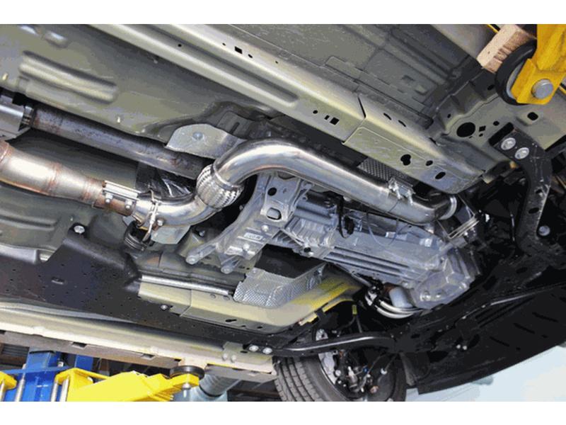 Mishimoto downpipe with half-exhaust kit for EcoBoost engine