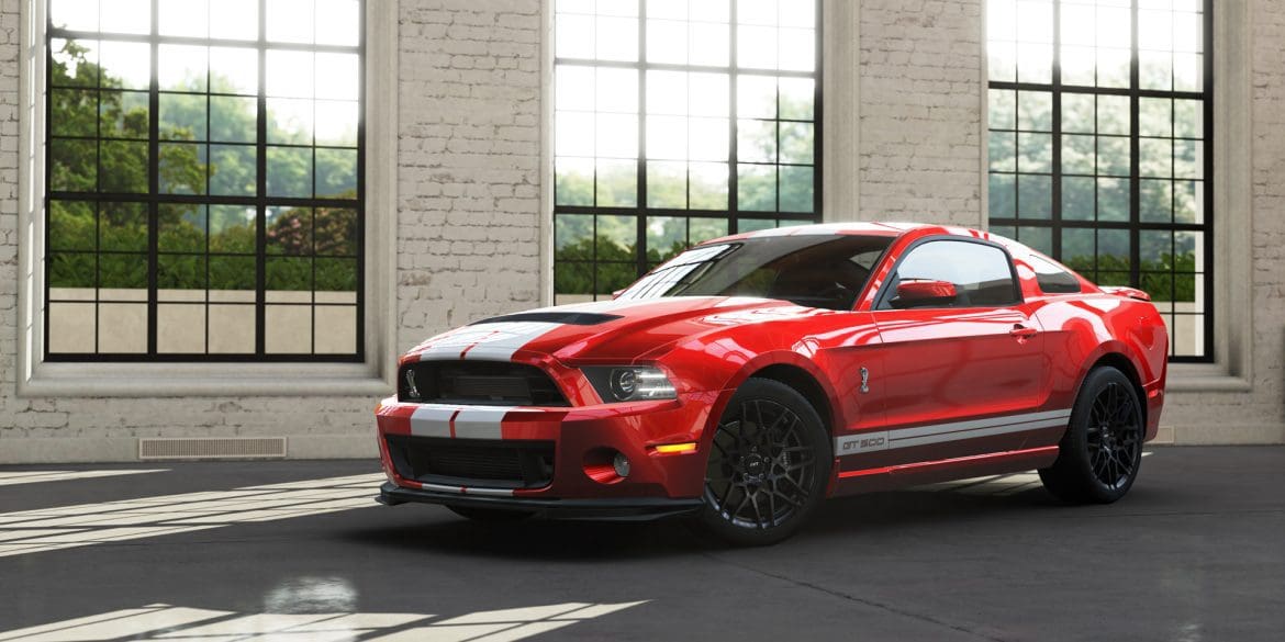 Red Ford Mustang GT500 in Forza Motorsport 5