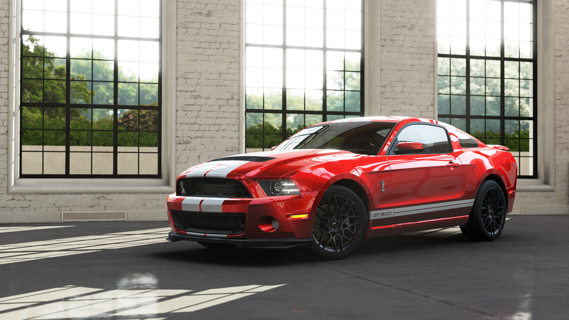 Red Ford Mustang GT500 in Forza Motorsport 5