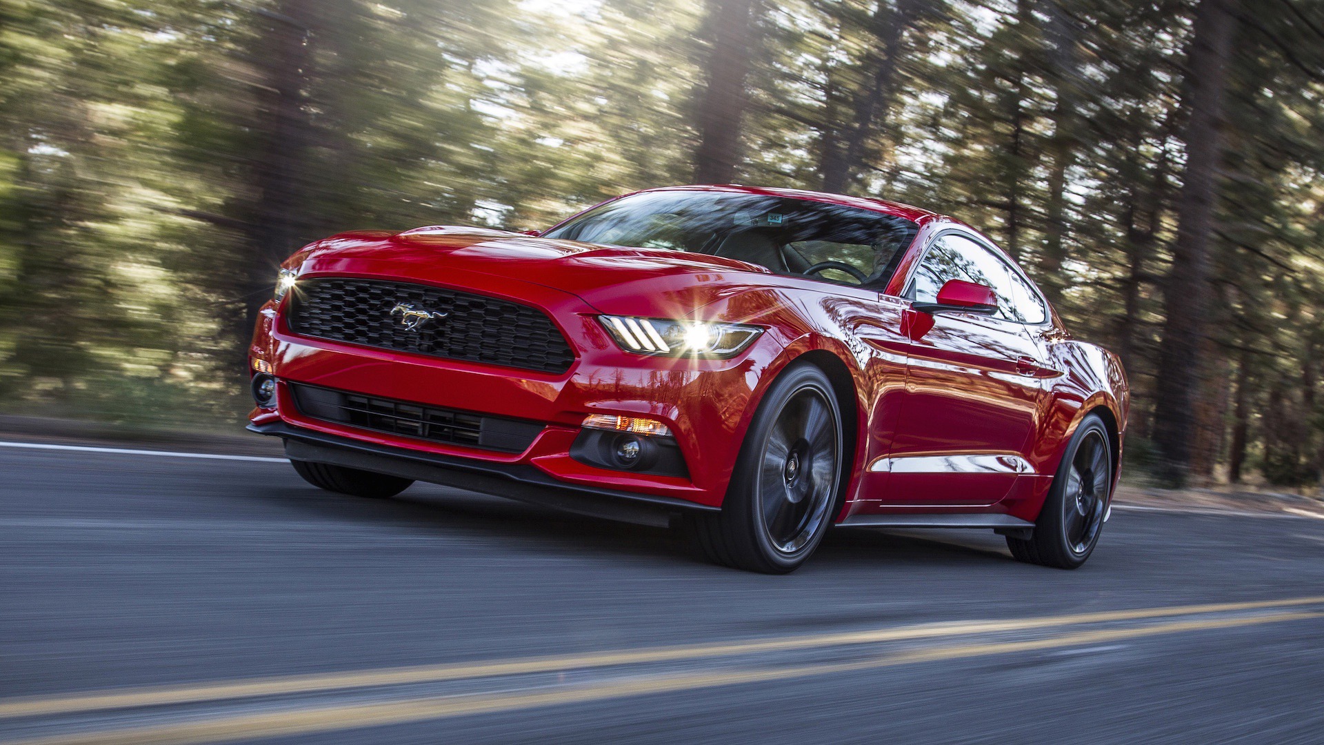2016 Red Ford EcoBoost Mustang