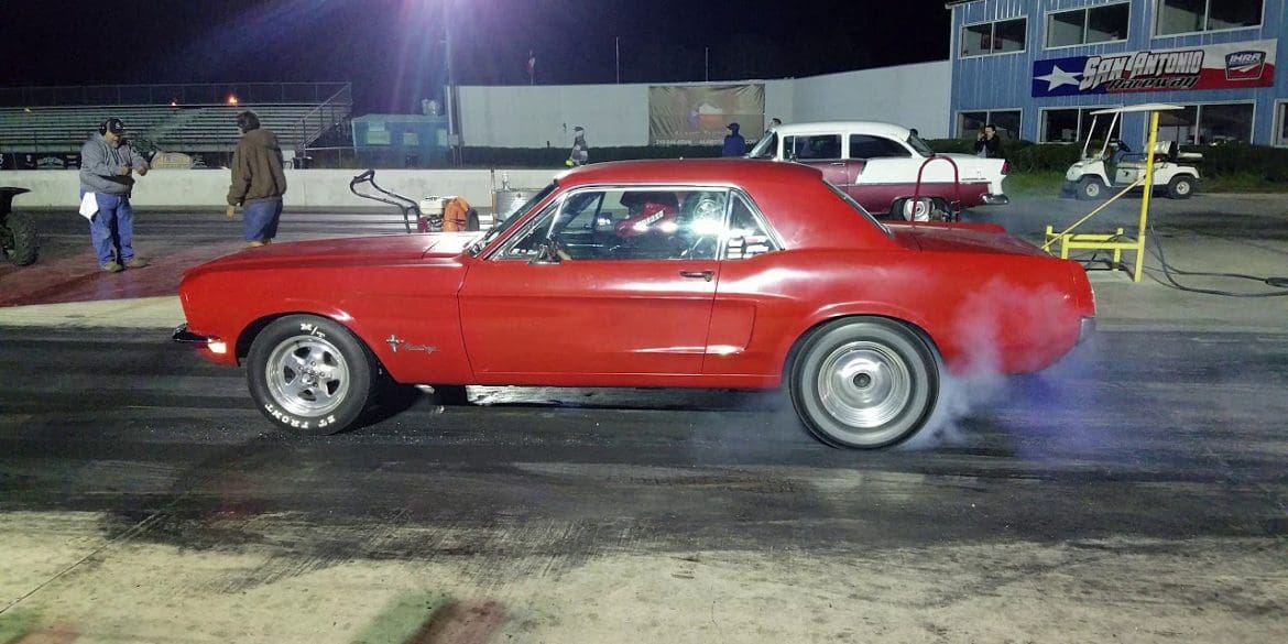 Quarter Mile Race: 1968 Mustang 289 vs 1955 Chevy