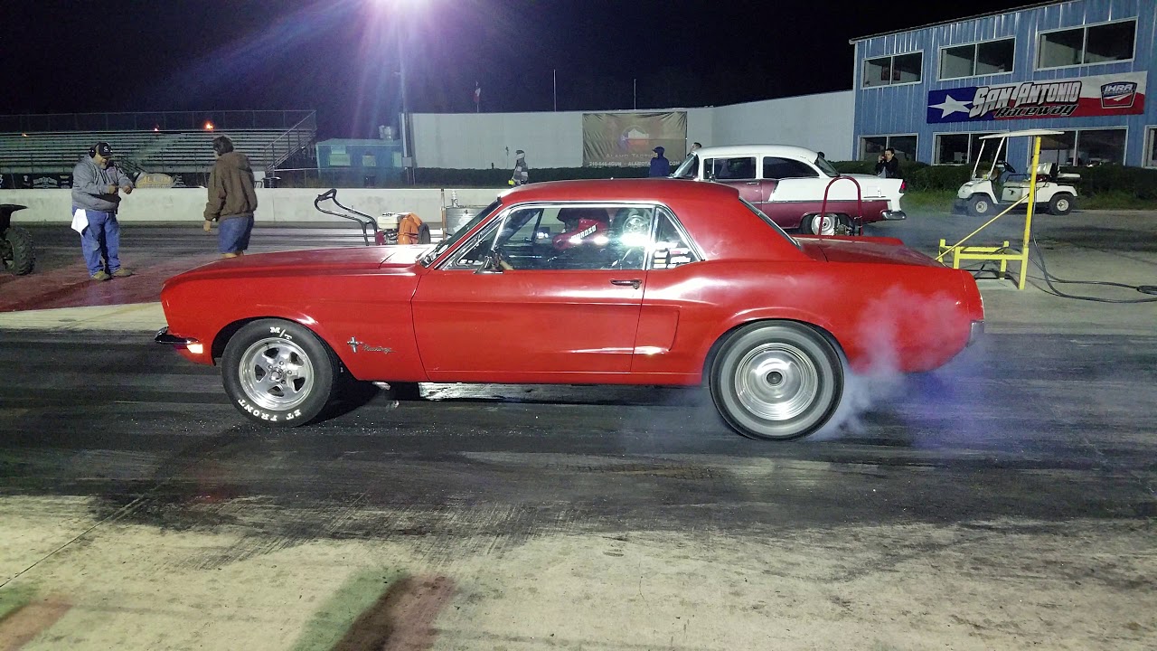 Quarter Mile Race: 1968 Mustang 289 vs 1955 Chevy