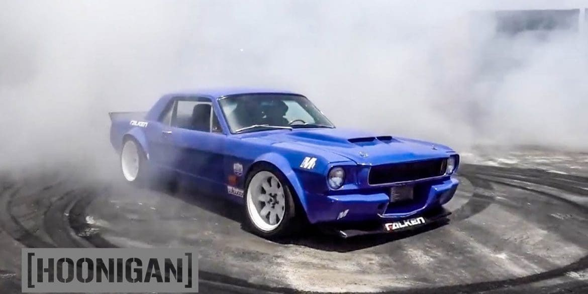 Custom Built '66 Mustang Doing Donuts