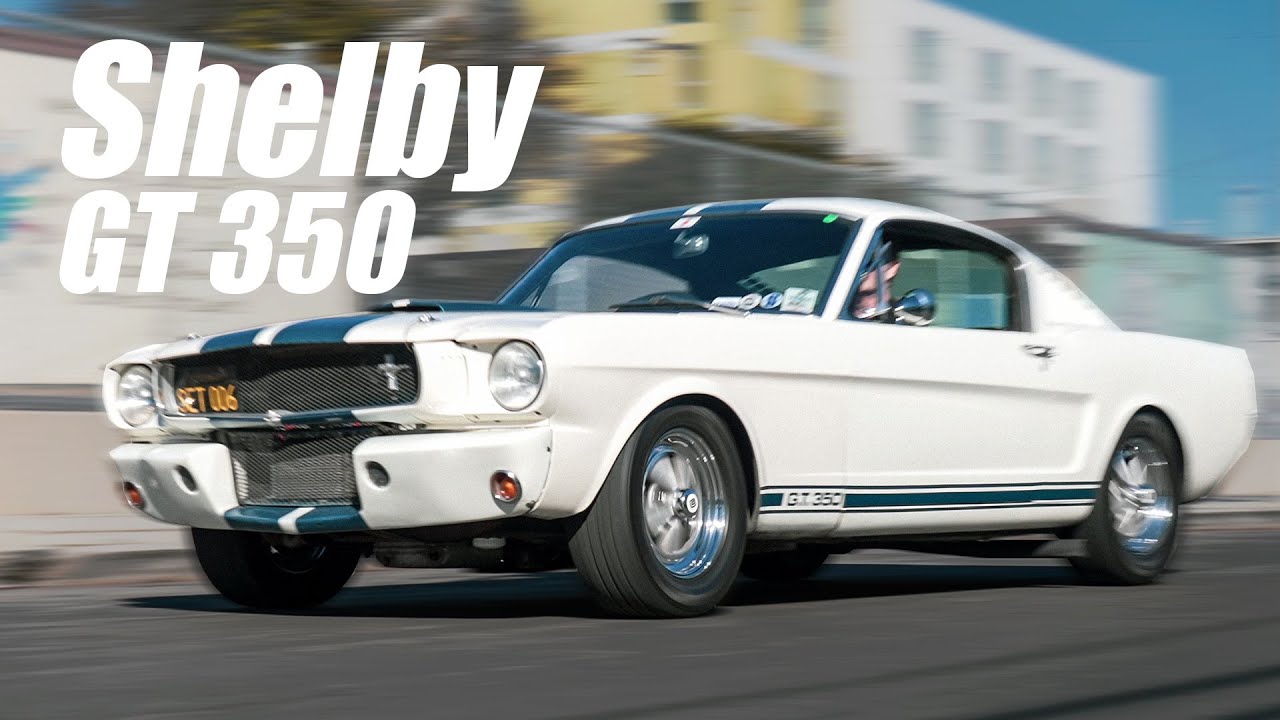 1965 Shelby GT350 Mustang Cruising On The Streets Of Los Angeles