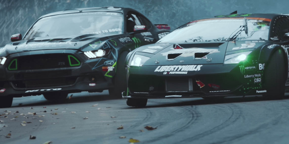 2016 Ford Mustang RTR Goes Against A Lamborghini Murcielago On An Epic Drift Battle!