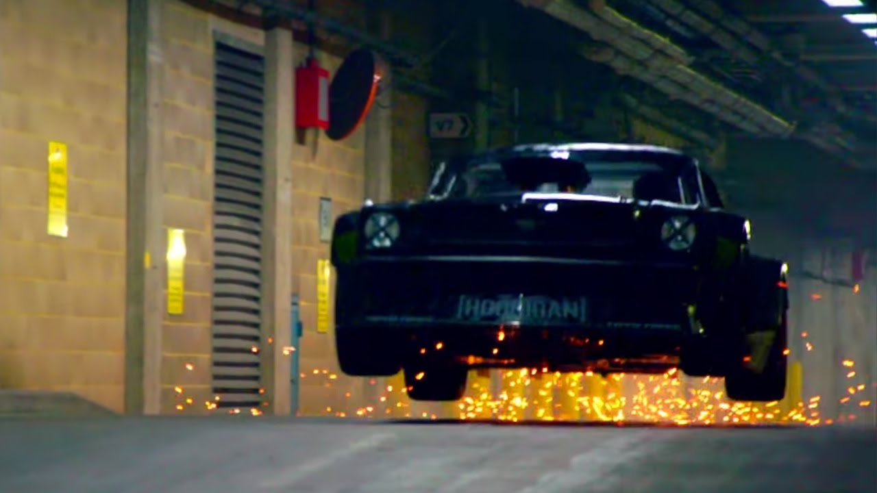 Ken Block Drifts All Over London In His Hoonicorn Mustang