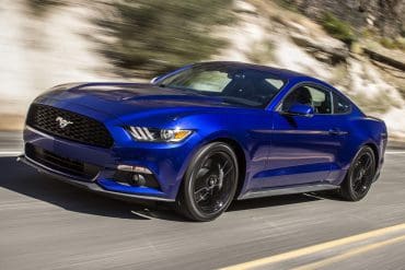 Blue 2015 Ford Mustang