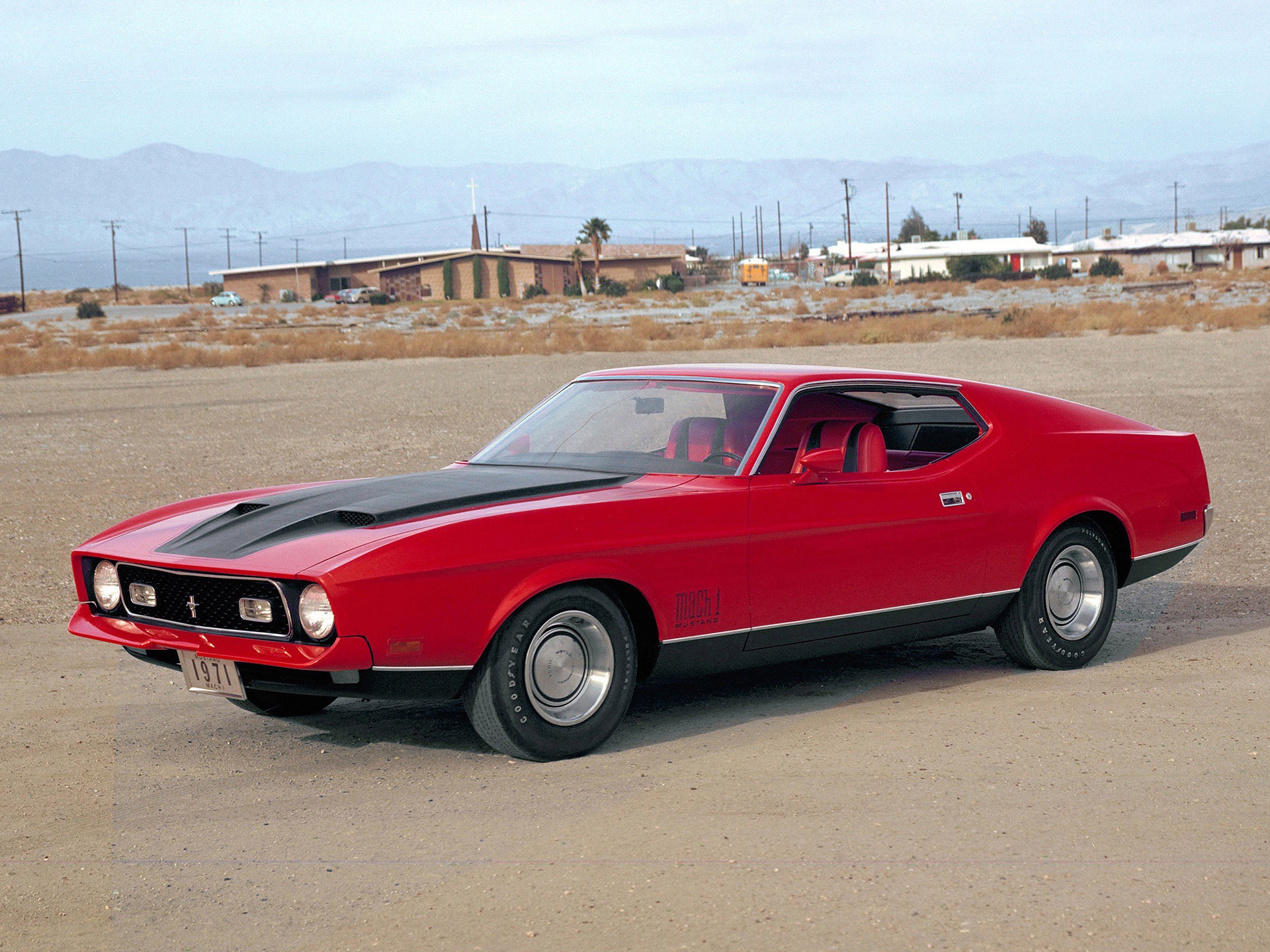1971 Red Ford Mustang Mach 1
