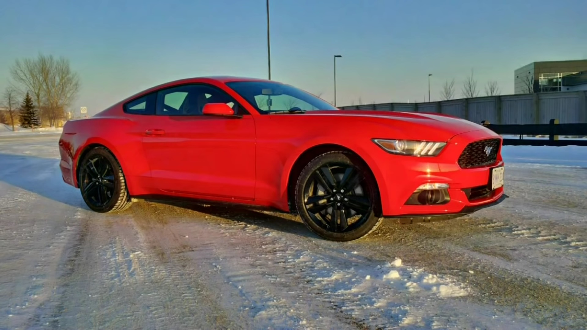 2015 Ford Mustang EcoBoost Tested On Ice