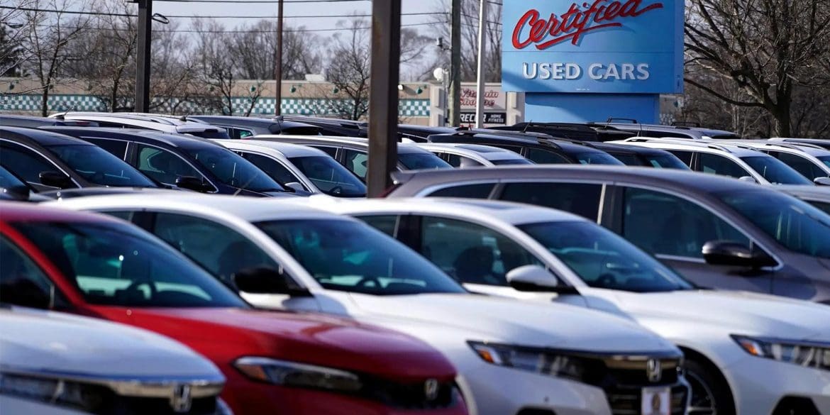 Used car lot in the U.S.