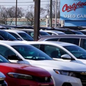 Used car lot in the U.S.