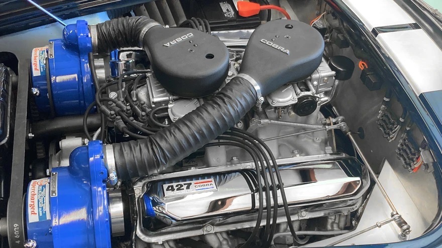 ERA #704 Cobra Super Snake replica 454 twin-supercharged Ford FE engine