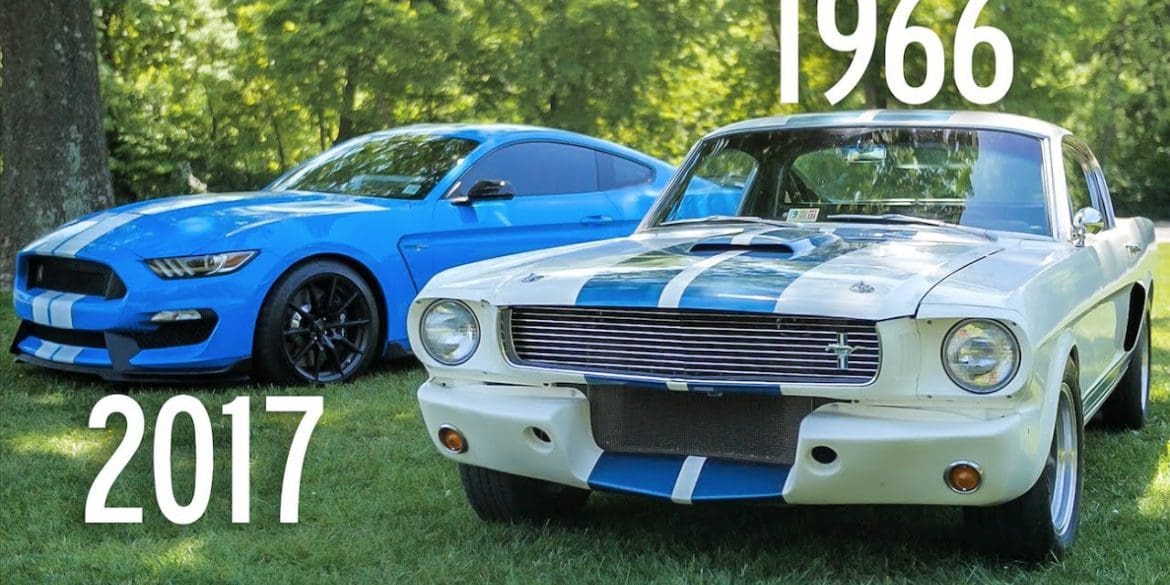 Comparing A Classic Shelby GT350 To A Modern One