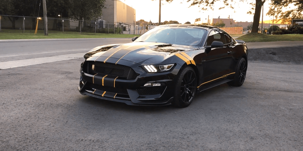 Sleek Shelby Mustang GT350 With Custom Stripes