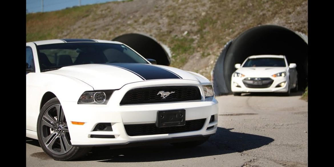 2013 Ford Mustang V6 Performance Package vs 2013 Hyundai Genesis Coupe 3.8 Track
