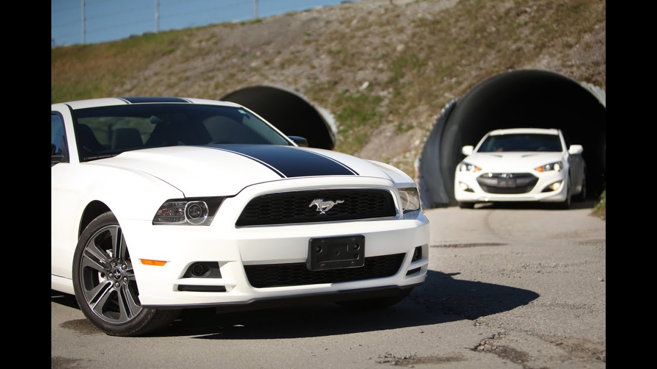 2013 Ford Mustang V6 Performance Package vs 2013 Hyundai Genesis Coupe 3.8 Track