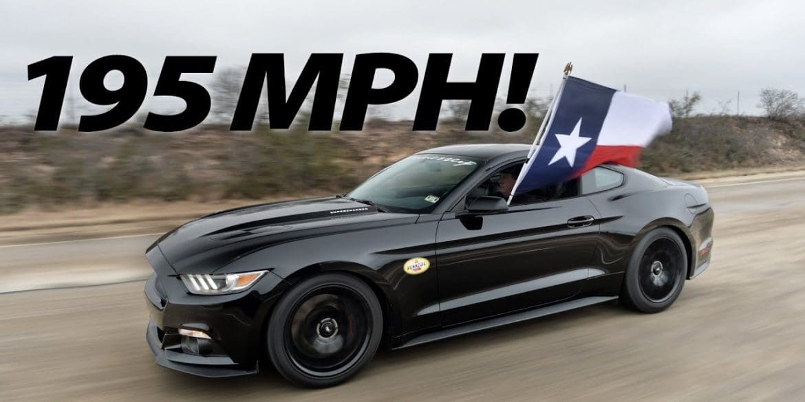 A 2015 Supercharged Ford Mustang GT Reach A Top Speed Of 195.2 MPH