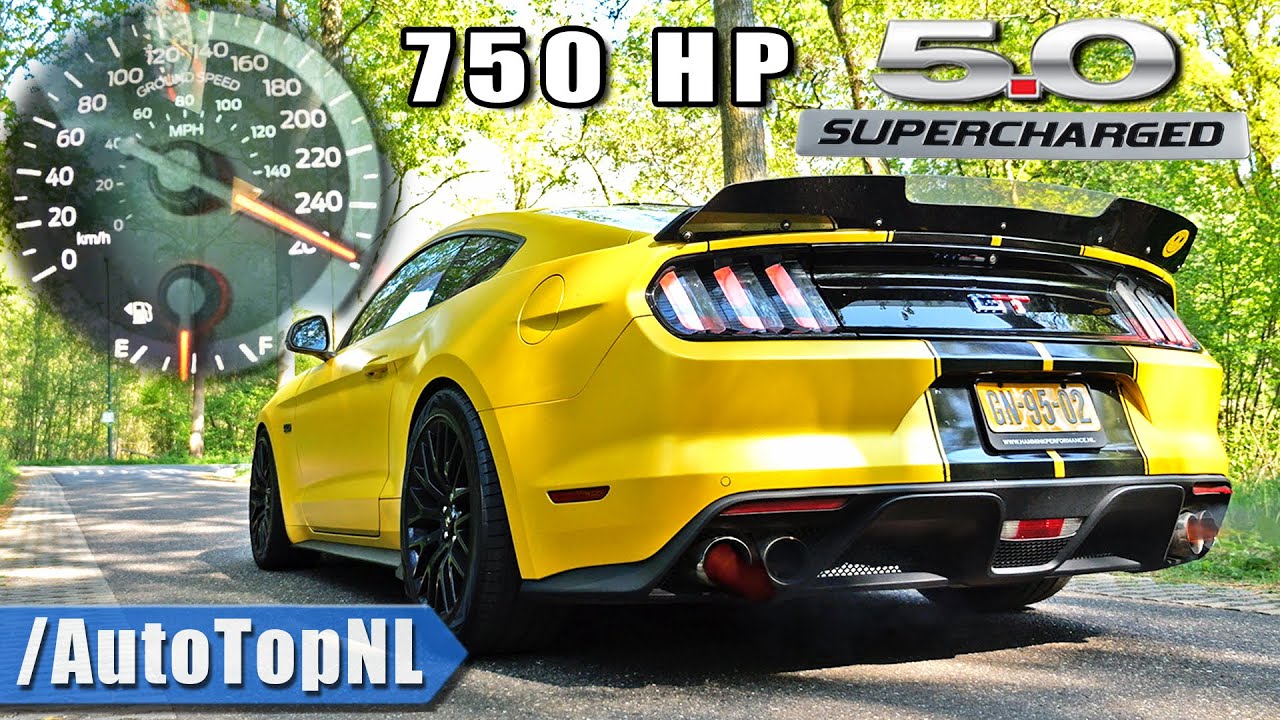 750 Supercharged Ford Mustang GT Roush Sounds & Acceleration