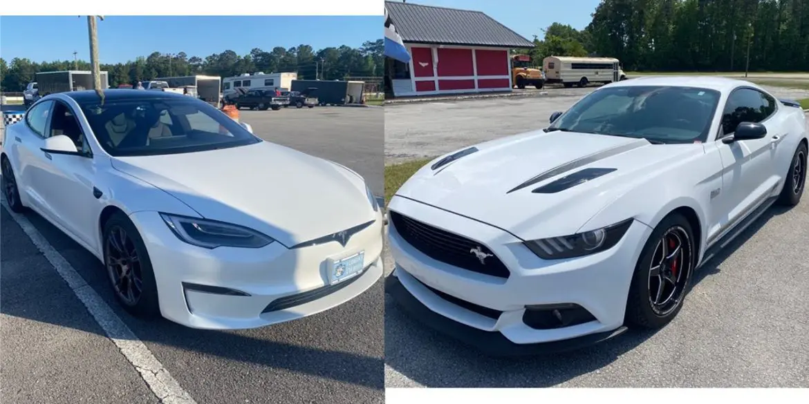 2017 Ford Mustang GT/CS vs Tesla Plaid