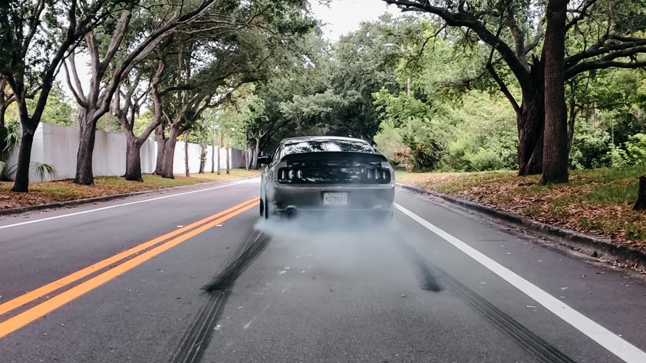 Mustang Drifting On The Streets Of Mexico