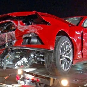 2015 Mustang Crashes On A Drag Race