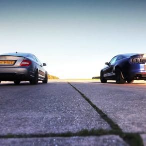 Shelby GT500 Mustang vs Mercedes C63 AMG Coupe