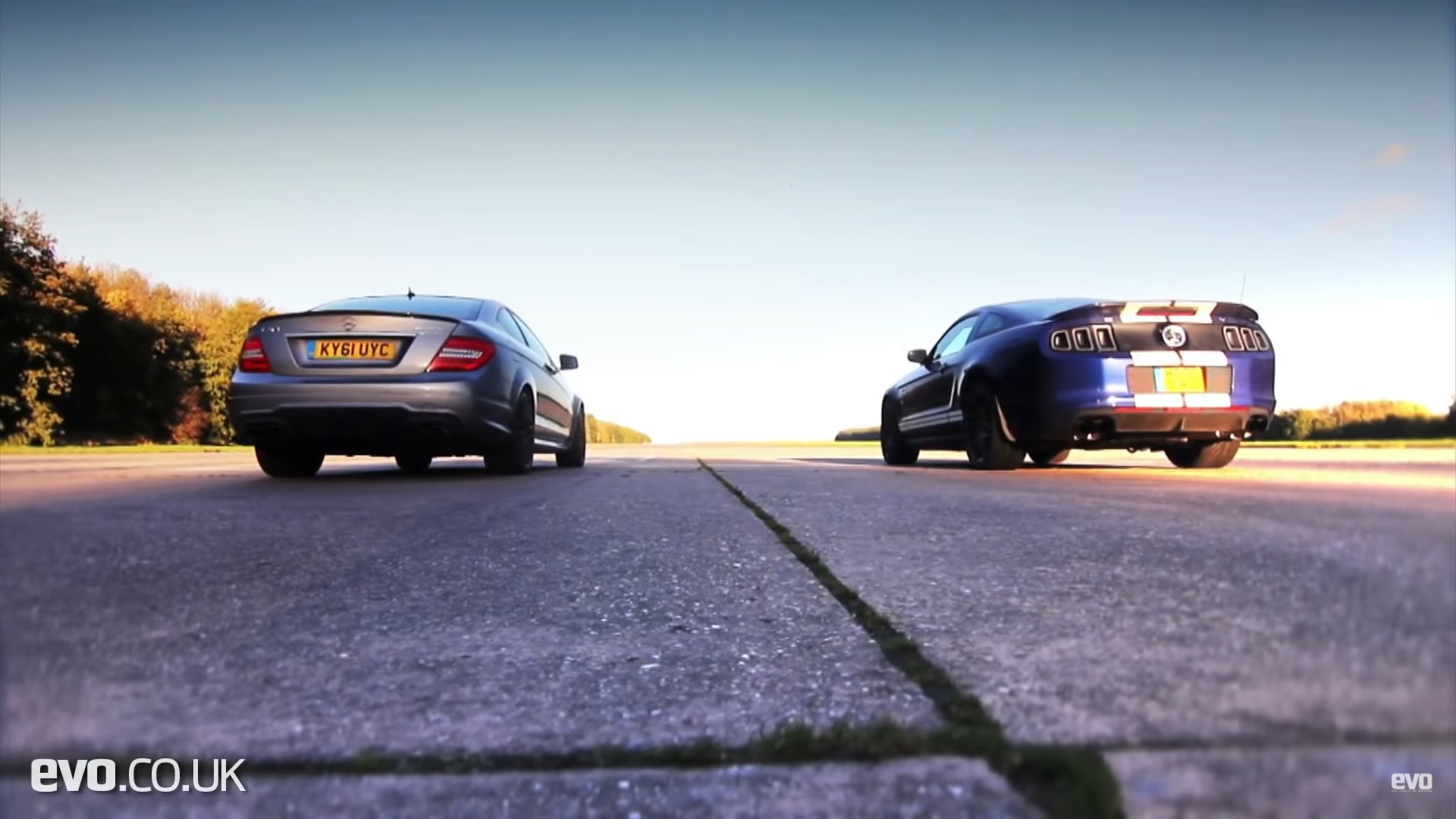 Shelby GT500 Mustang vs Mercedes C63 AMG Coupe