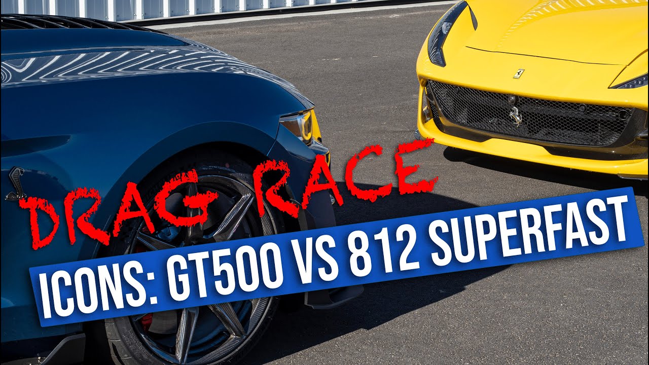 2020 Ford Mustang GT500 vs 2019 Ferrari 812 Superfast
