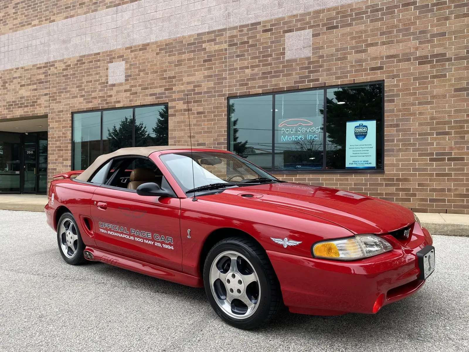 Mustang Of The Day: 1994 Mustang Cobra Convertible Indy 500 Pace Car