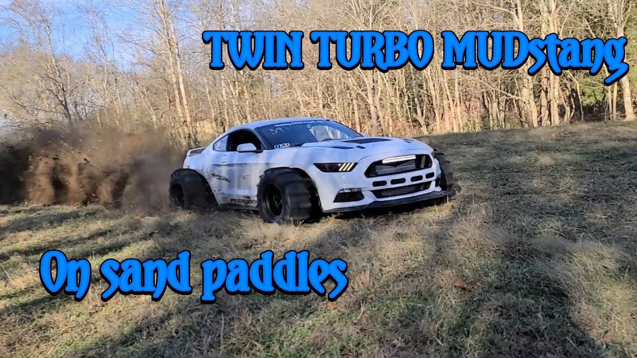 Test Driving A Twin Turbo Mudstang With Sand Paddles