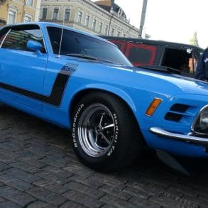 This 1970 Ford Mustang Boss 302 In Grabber Blue Sounds Really Good!