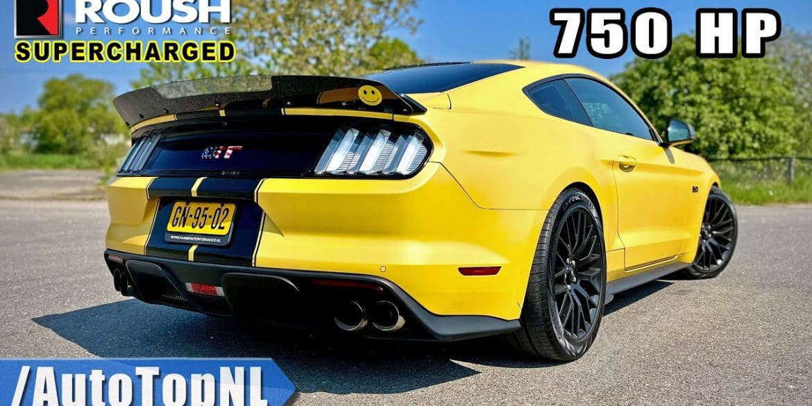 Supercharged 2016 Ford Mustang GT Goes Full Throttle On Autobahn!