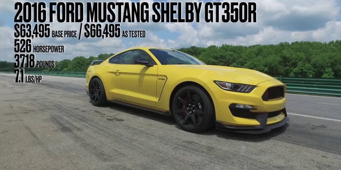 2016 Ford Mustang Shelby GT350R Lightning Lap