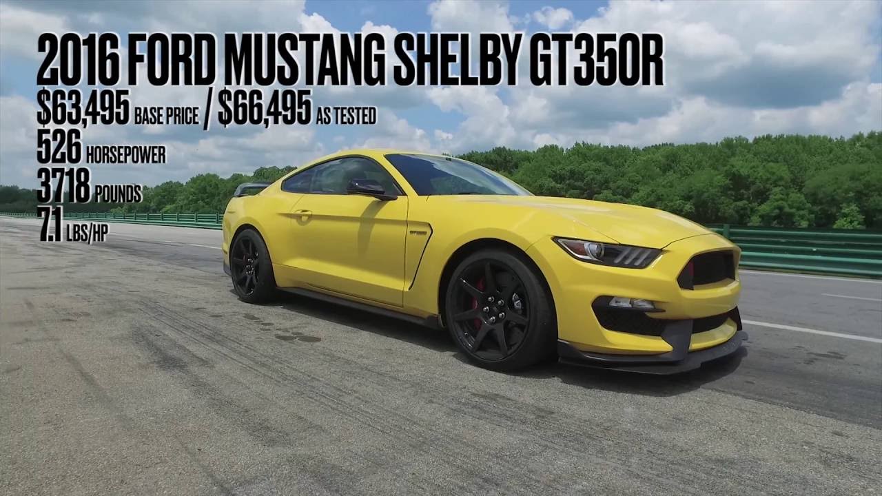 2016 Ford Mustang Shelby GT350R Lightning Lap