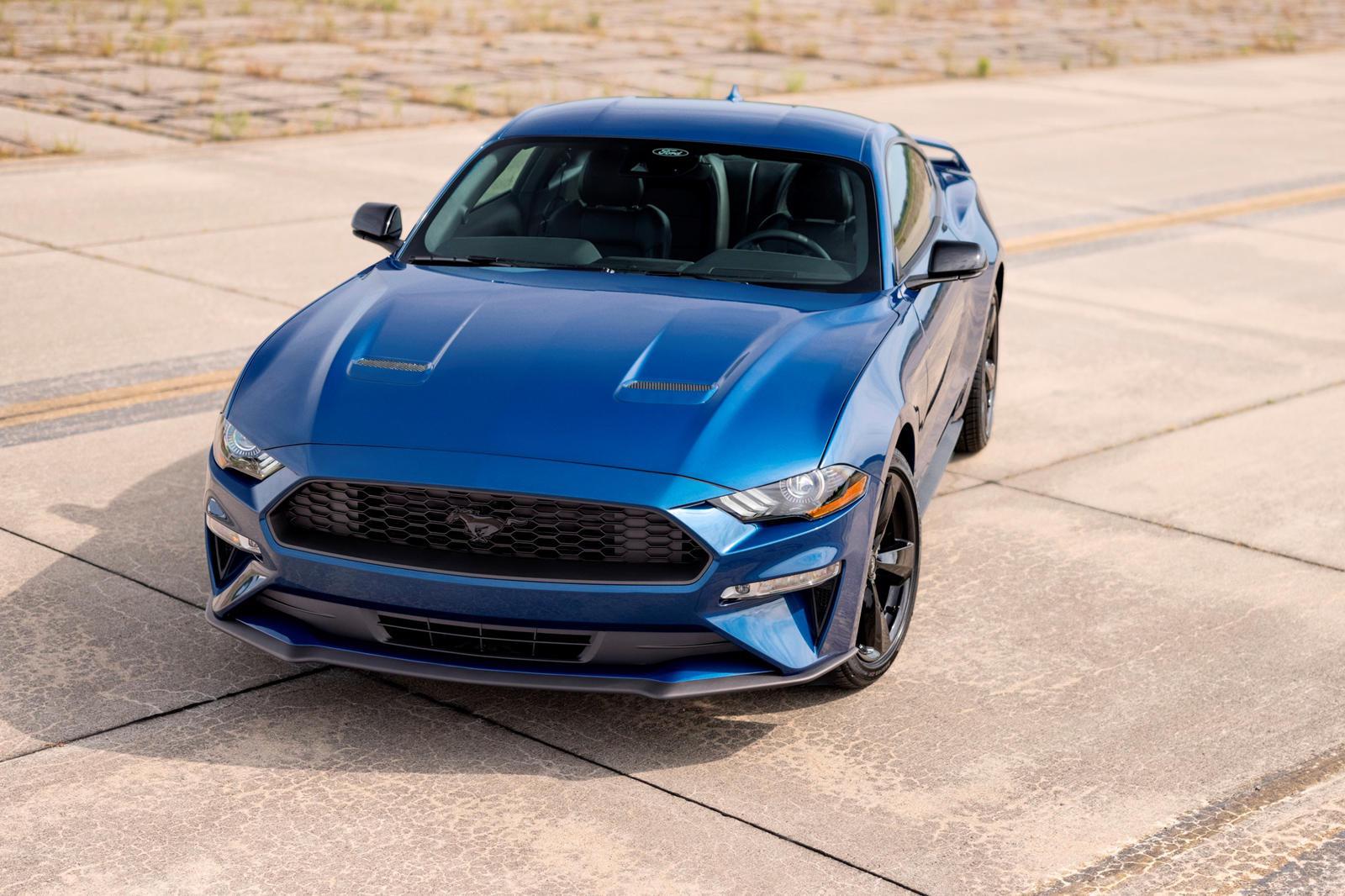 Grabber Blue High Performance Mustang