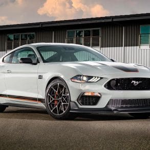 Ford Mustang on track