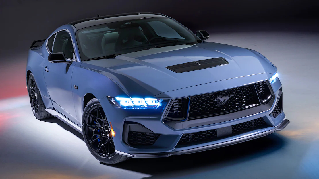 LED-accented headlights on the 2024 Ford Mustang