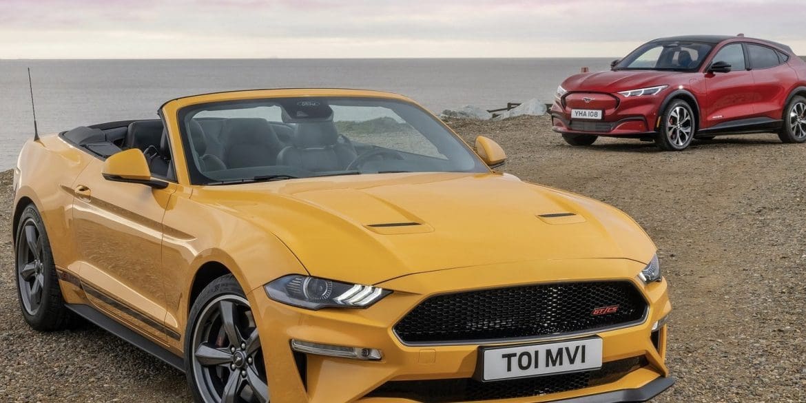 Cyber Orange 2022 Mustang Convertible