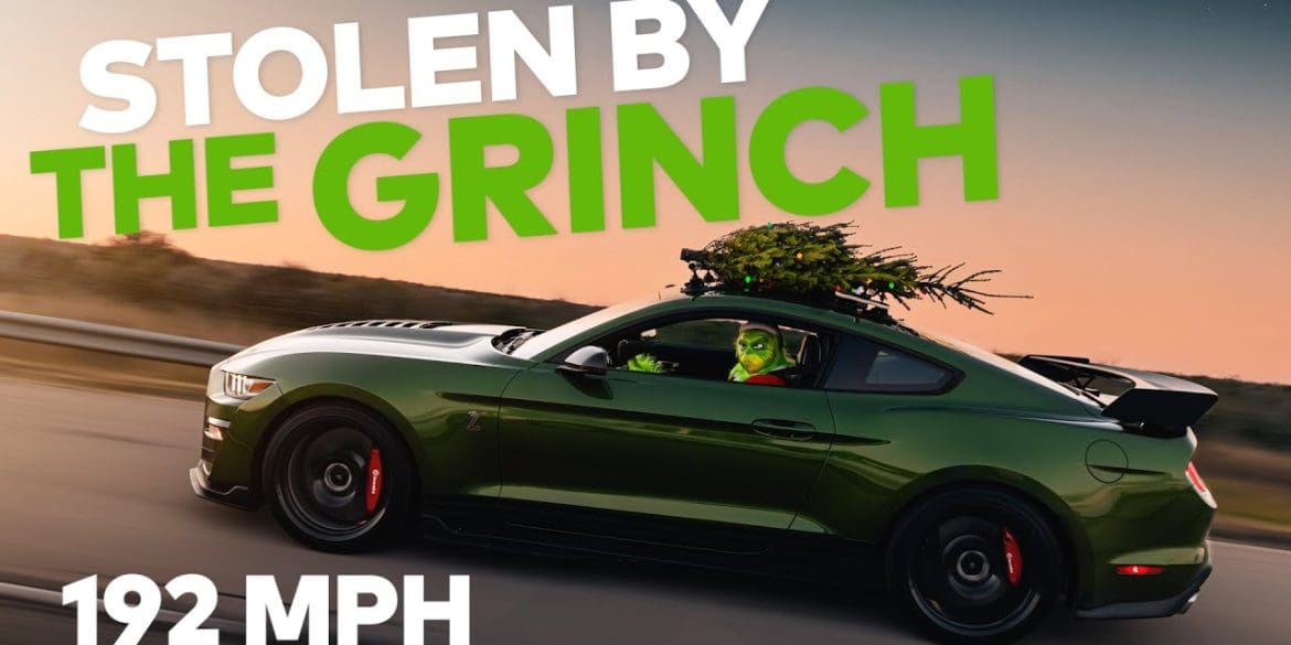A Grinch Stole Hennessey's Christmas Tree Using A 1000 HP Mustang GT500